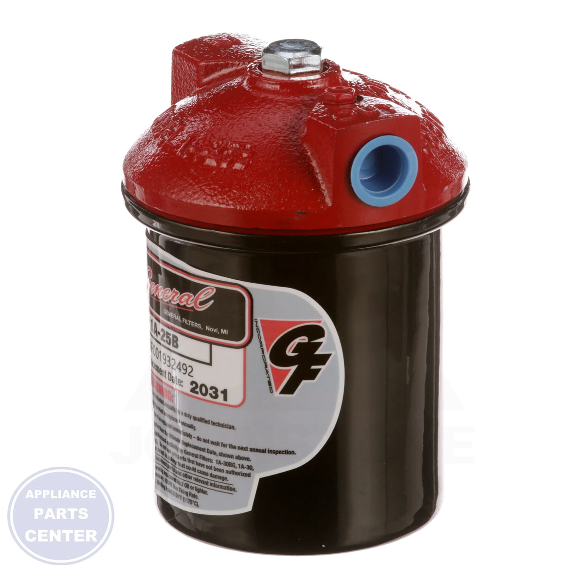 Fuel Oil Filter 1A-25B - Detailed view of BIOGasket™ technology