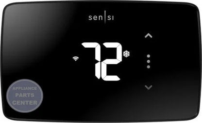 Sensi Lite Wi-Fi Thermostat 1F76U-22WFB - Main view showing large glass touchscreen display for universal system