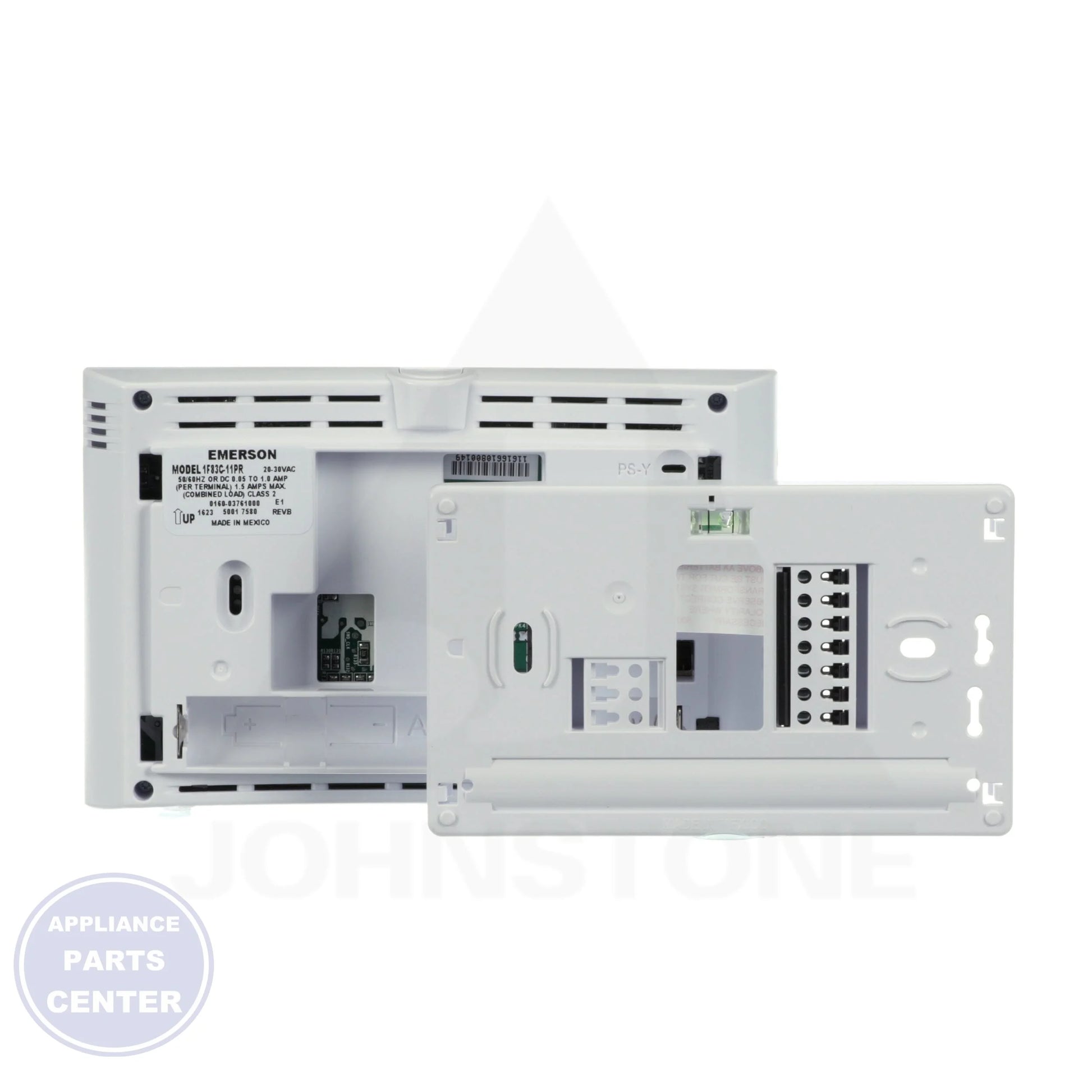 Emerson 4.5" Display Conventional Thermostat 1F83C-11PR - Side view with 4.5" display