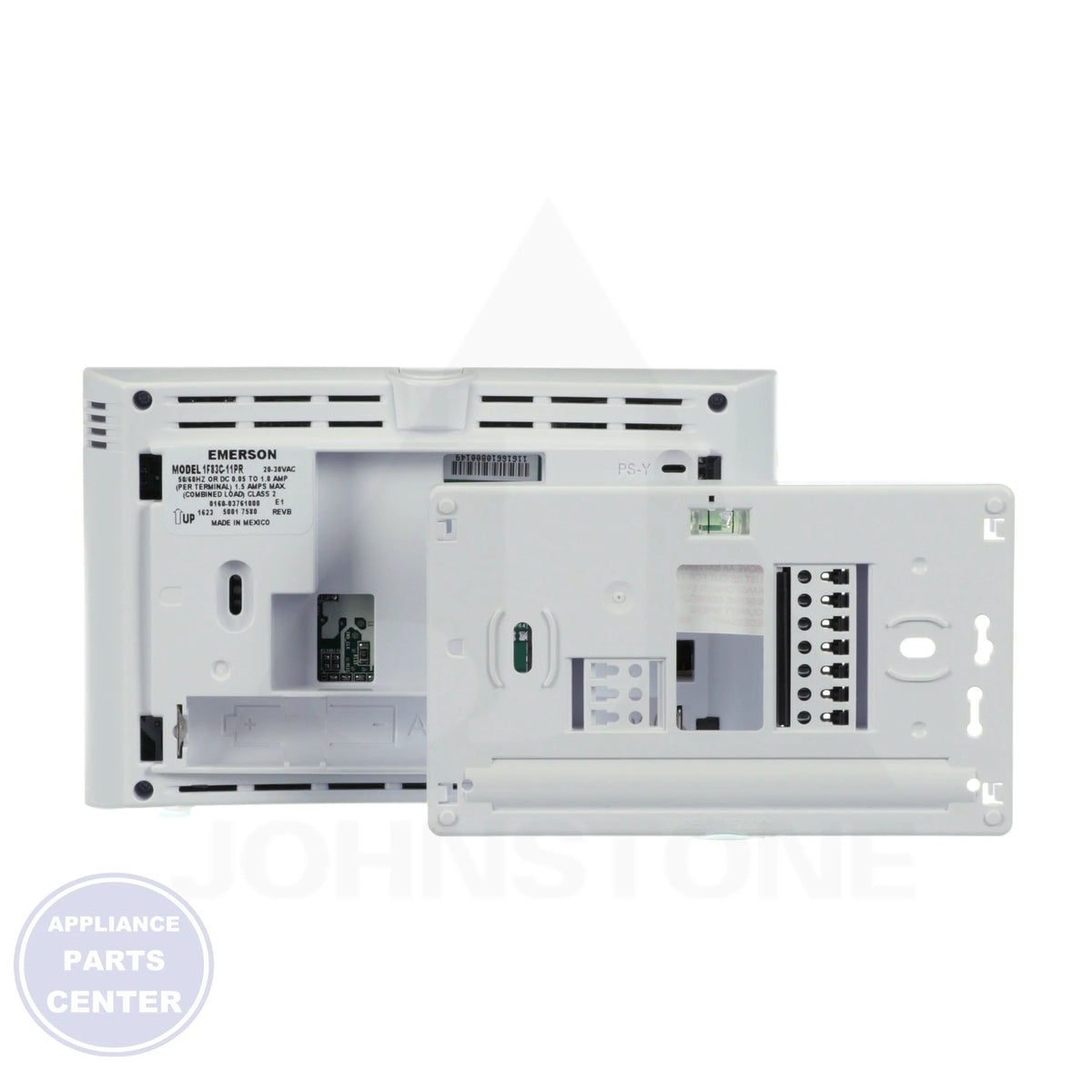 Emerson 4.5" Display Conventional Thermostat 1F83C-11PR - Side view with 4.5" display