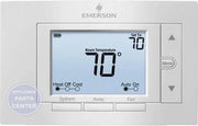 Emerson 5" Display Universal Thermostat 1F85U-22PR - Main view showing programmable settings for compatible models