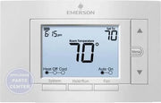 Emerson 5" Display Universal Thermostat 1F85U-42PR - Main view showing backlit display for specific models