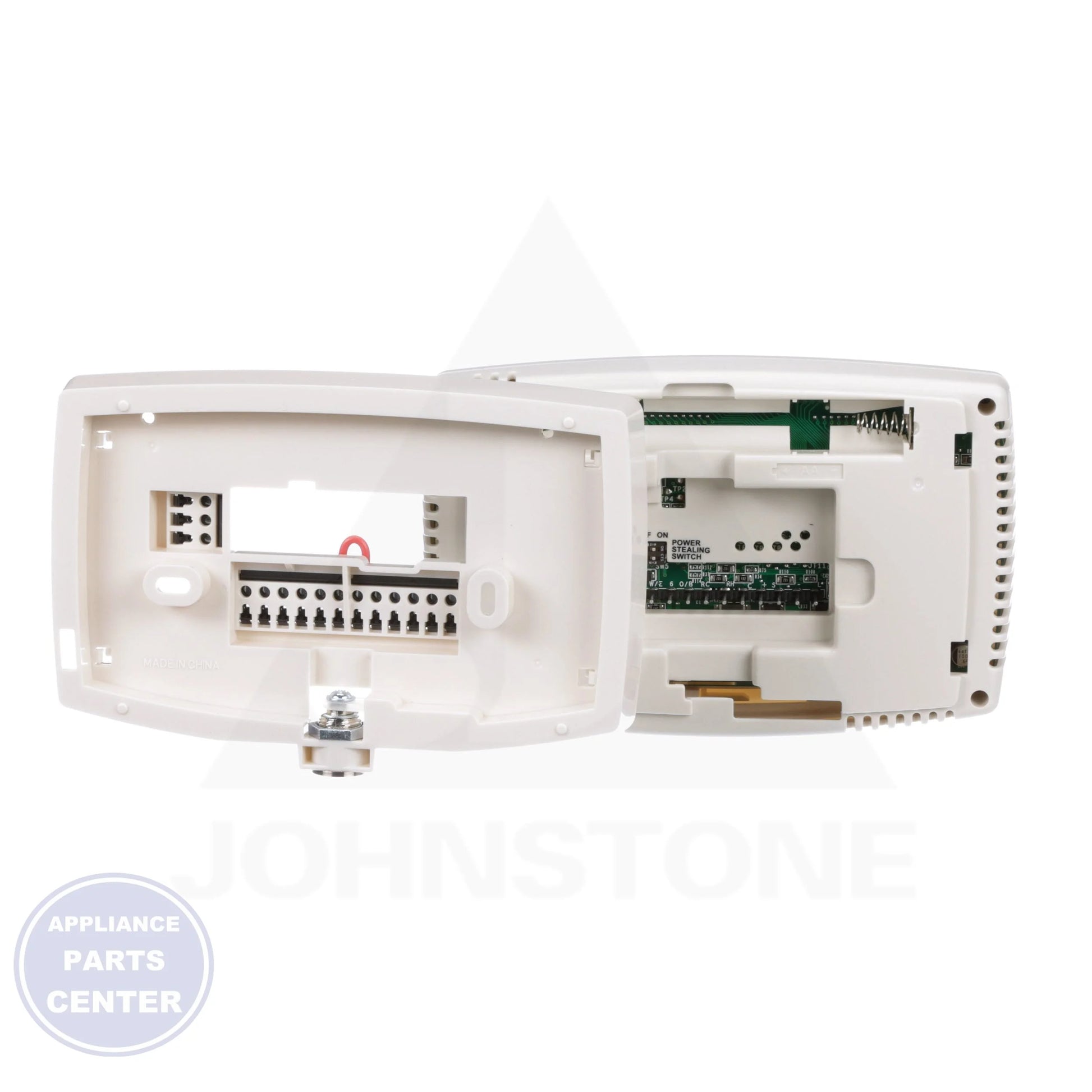 Blue™ Commercial Programmable Thermostat 1F95-0680 - Side view with 6.4" W x 4.2" H x 1.7" D dimensions