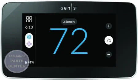 Sensi Touch 2 Wi-Fi Thermostat 1F96U-42WF - Main view showing large backlit touch screen for smart homes