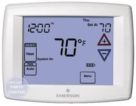 Blue™ 12" Touchscreen Thermostat 1F97-1277 - Main view showing touchscreen display for Heat/Cool/Heat Pump setup