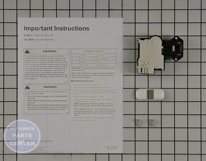 SPEED QUEEN Washer Dryer Lid Lock Kit 205222 - Main view showing secure closure for SPQ Washing Machine models