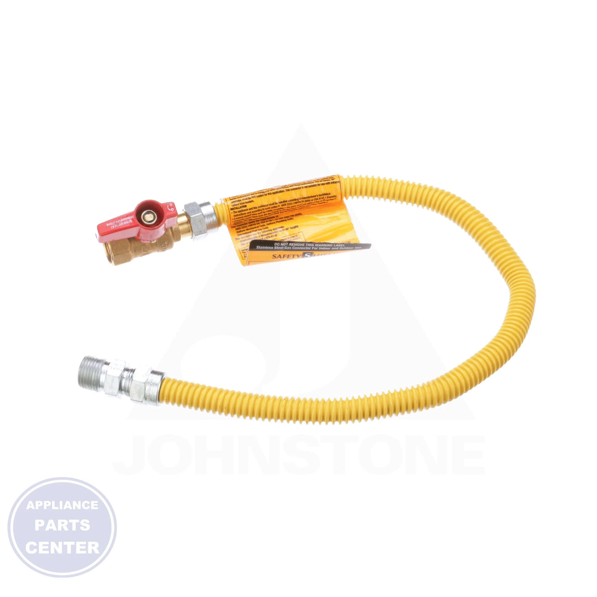 Gas Appliance Connector 20C-3135-24 - Detailed view of 304 stainless steel construction