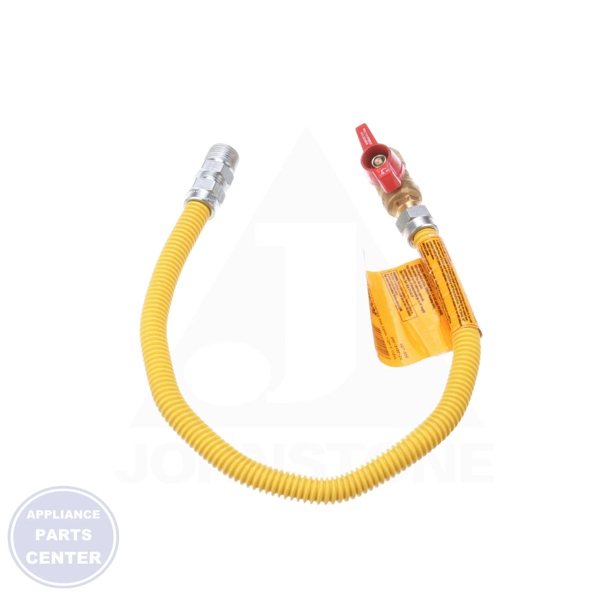 Gas Appliance Connector 20C-3135-24 - Side view with 1/2 inch dimensions