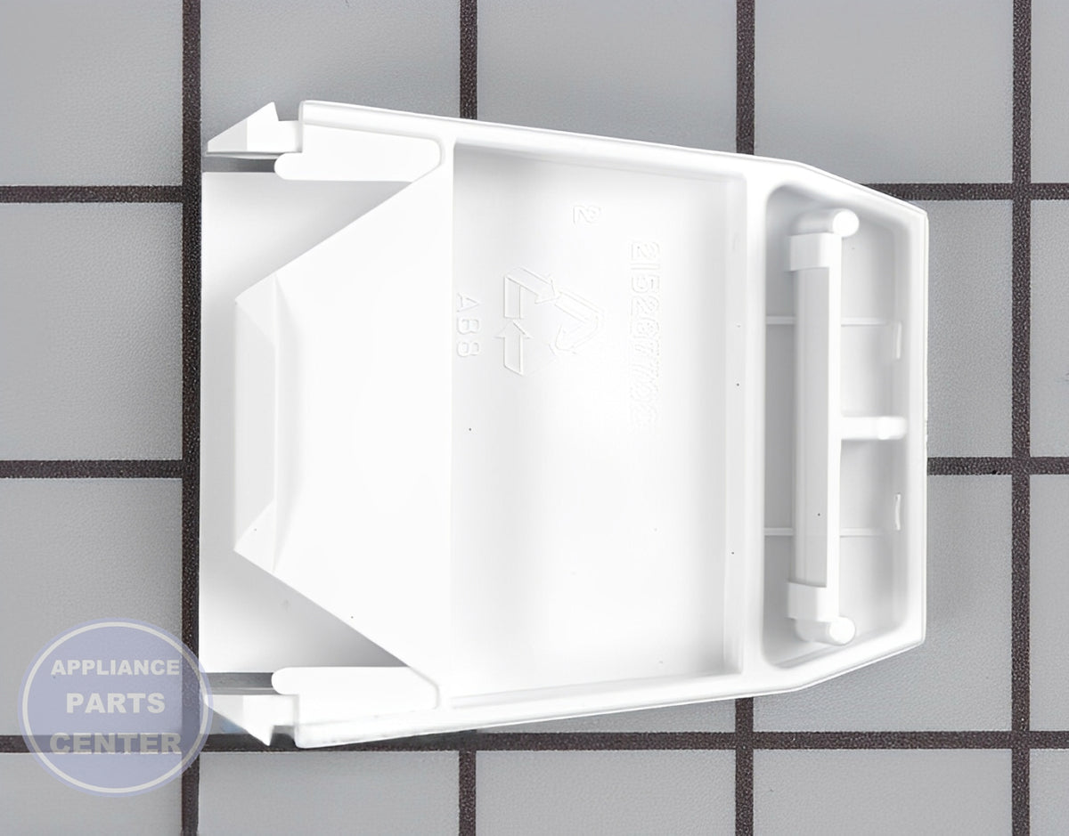 FRIGIDAIRE REFRIGERATOR WHITE DOOR SHELF ENDCAP LEFT OR RIGHT - Detailed view of durable construction