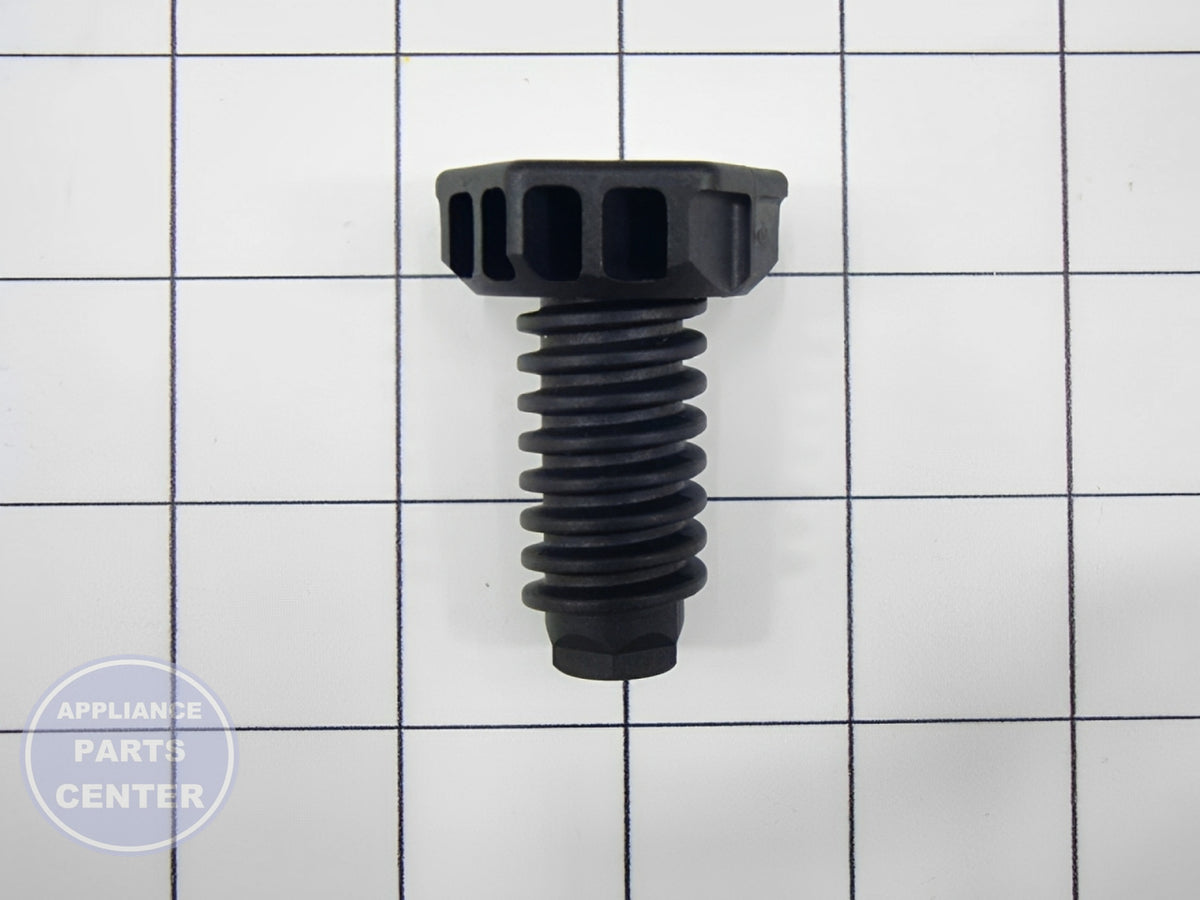 FRIGIDAIRE DRYER ADJUSTABLE LEVELING FOOT LEG 216396900 - Installation in FRIGIDAIRE model showing leveling points