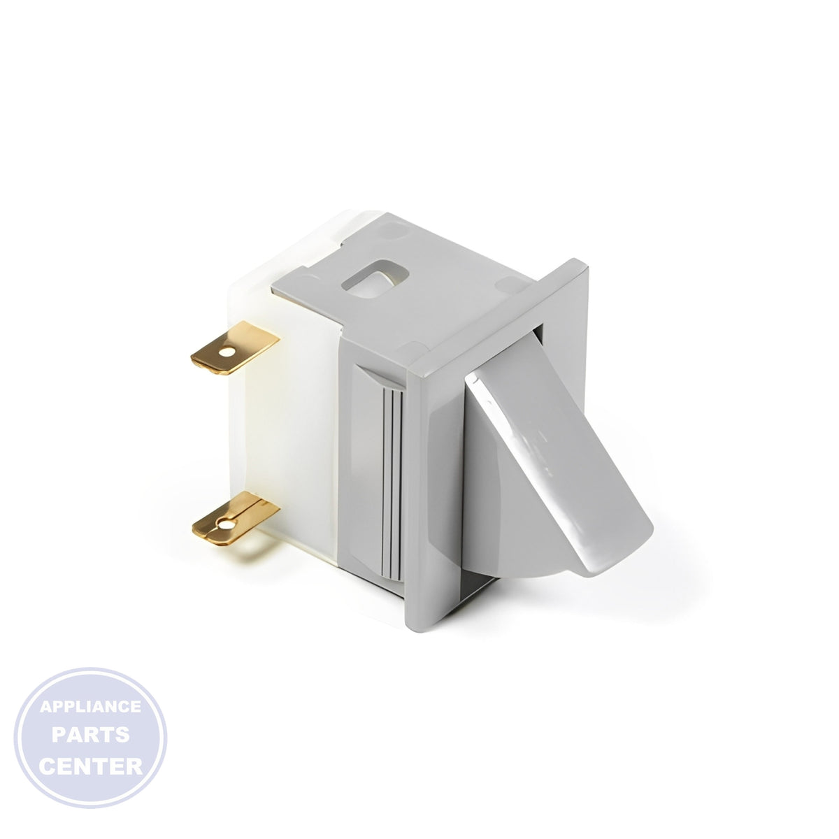 FRIGIDAIRE REFRIGERATOR LIGHT SWITCH 216822901 - Side view with precise measurements