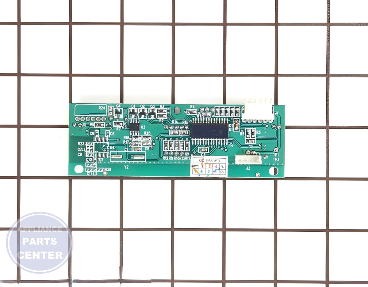 User Control and Display Board 216944300 - Detailed view of circuit board and timer details