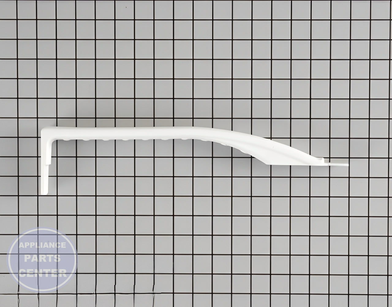 FRIGIDAIRE REFRIGERATOR WHITE FRESH FOOD DOOR HANDLE 218779901 - Main view showing sturdy design for FRIGIDAIRE models