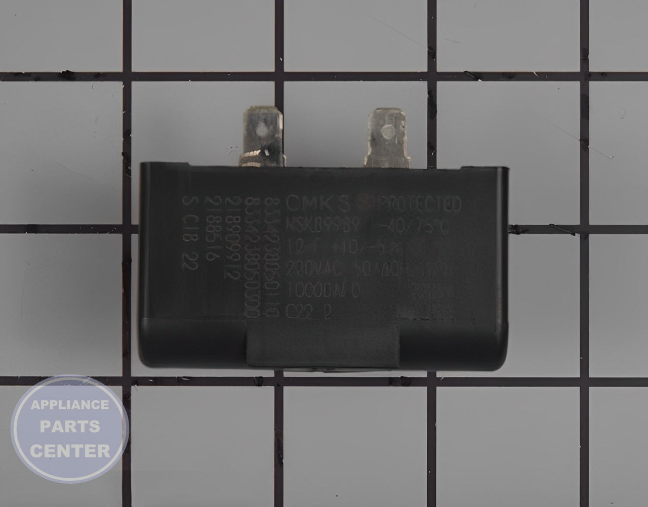 FRIGIDAIRE CAPACITOR RUN 218909912 - Main view showing voltage specifications for WCI Freezer and Refrigerator