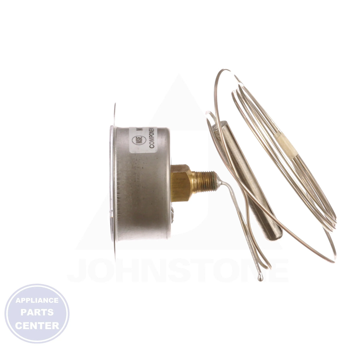Remote Vapor Tension Thermometer 21FB-060 - Detailed view of tin-plated bulb and capillary