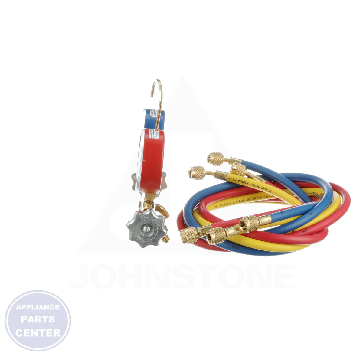 Patriot R22/R404A/R410A Manifold 22233 - Detailed view of illuminated gauges