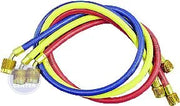 Plus II Charging Hose Kit With Sealright Fitting 22985 - Main view showing Yellow, Red & Blue hoses for B17-117 and B11-923 models