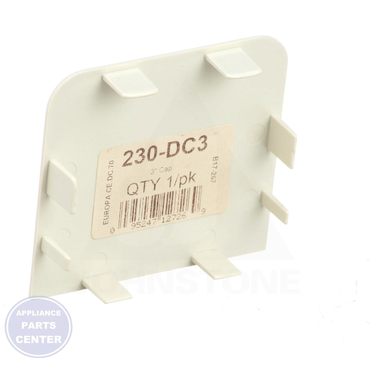 3in. SpeediChannel™ Cap 230-DC3 - Side view with 3in. diameter