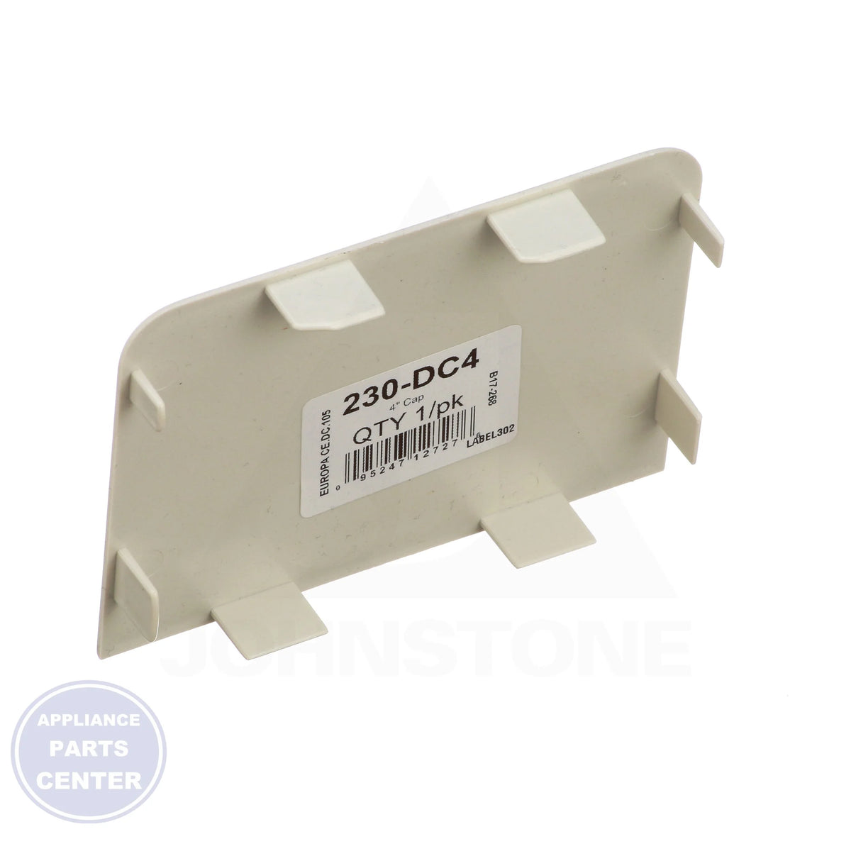SpeediChannel™ Cap 230-DC4 - Side view with 4" precise measurement