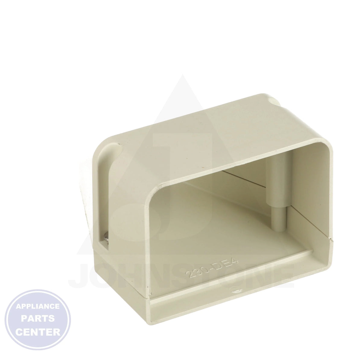 4in. Duct End 230-DE4 - Side view with 4-inch size details