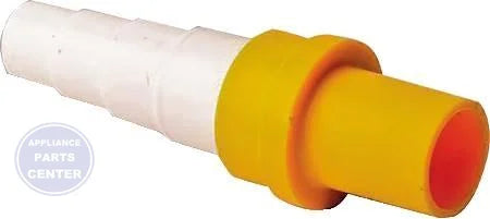 [Brand] Drain Line Adapter 230-DLF16 - Main view showing metric to 16mm tube conversion for various models