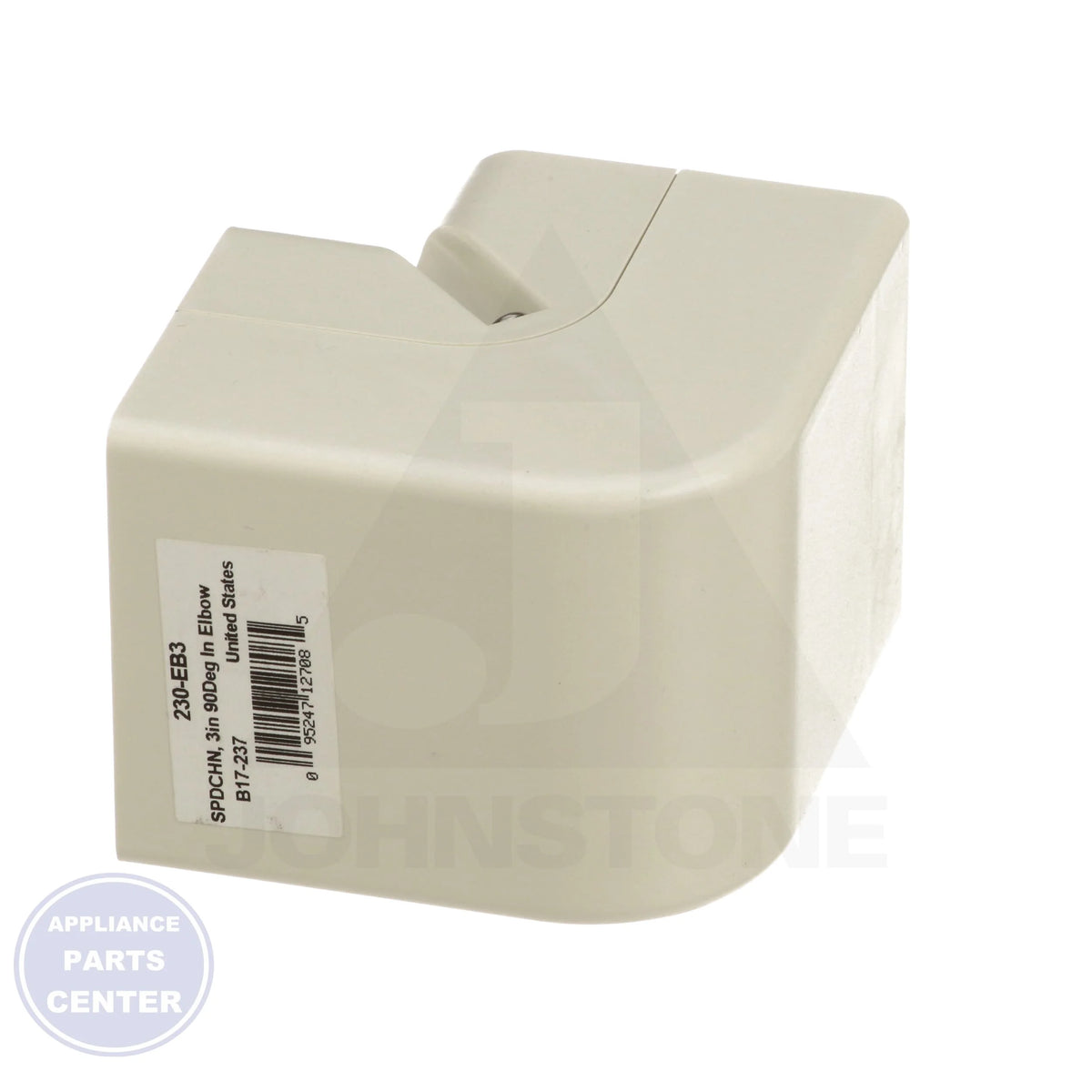 SpeediChannel™ 90º Elbow 230-EB3 - Side view with 3-inch size