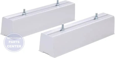 [Brand] 14in White Hef-T-Blocks™ Pk of 2 - Main view showing secure installation for B17-271