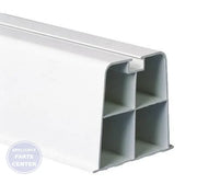 White Hef-T-Blocks™ 230-MB36W - Main view showing sliding rail feature for mini-split units