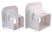 SpeediChannel™ Line Set Cover System 230-SF3 - Main view showing paintable PVC construction for various HVAC models