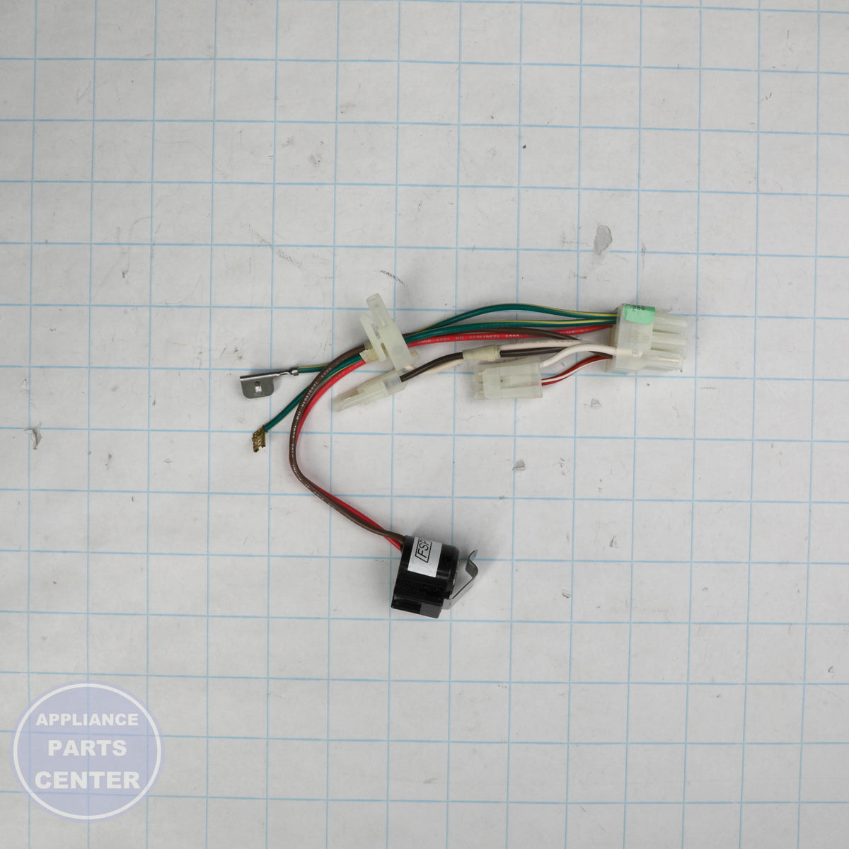 'WIRE ASSY-FAN;EVAP;HTR; 2310237 - Side view with specific measurements for precise installation