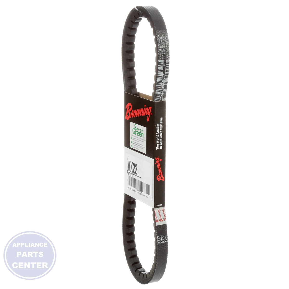 Browning Grip Notch Belt Notched V-Belt 2351278 - Detailed view of the ground form design