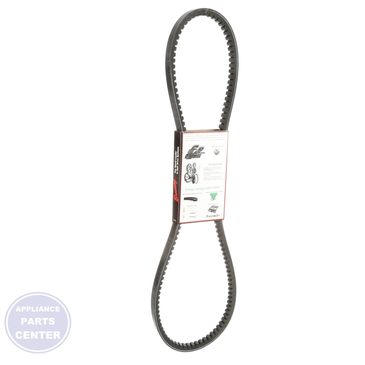 2351443 Grip Notch Belt - Side view with 52" length and 21/32" top width