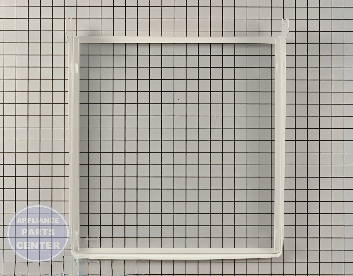 FRIGIDAIRE SPILL SAFE GLASS SHELF FRAME 240355270 - Detailed view of spill-safe glass material
