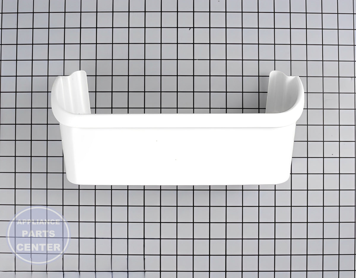 FRIGIDAIRE 2 LITER DOOR SHELF BIN - Detailed view of durable shelf and support
