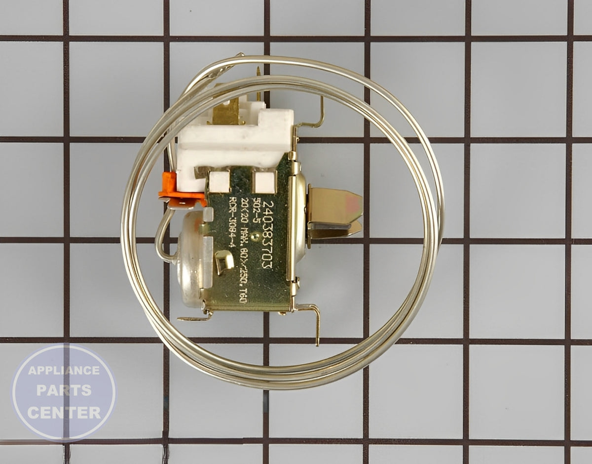FRIGIDAIRE REFRIGERATOR COLD CONTROL THERMOSTAT 240383703 - Main view showing precise temperature control for FRIGIDAIRE models