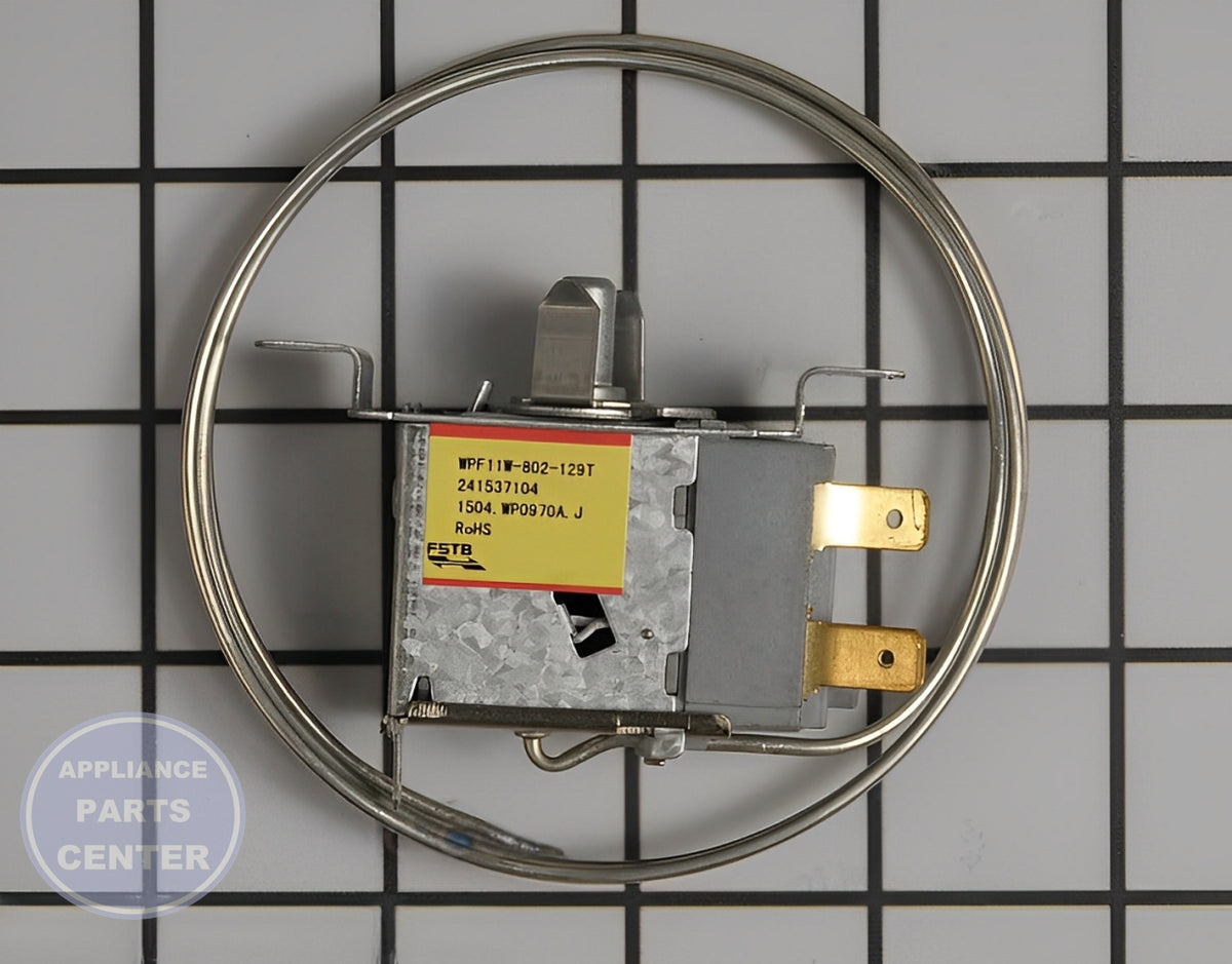 FRIGIDAIRE REFRIGERATOR THERMOSTAT 241537104 - Main view showing precise temperature control for compatible models