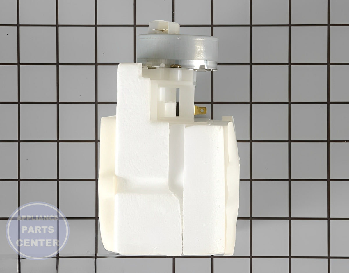 FRIGIDAIRE REFRIGERATOR DAMPER CONTROL ASSEMBLY 241600906 - Side view with precise measurements
