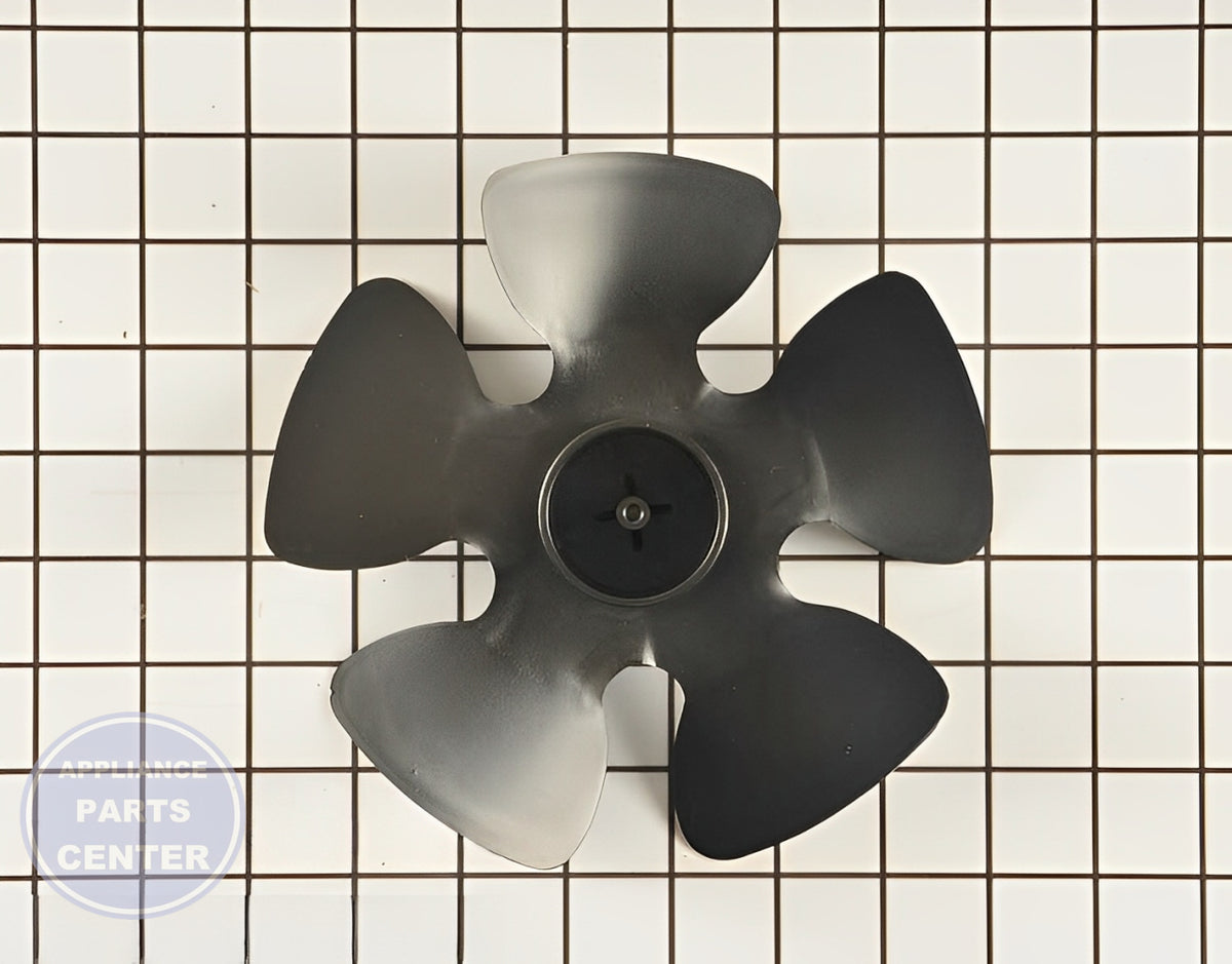 FRIGIDAIRE REFRIGERATOR CONDENSER FAN BLADE 241639502 - Detailed view of sturdy construction for long-lasting performance