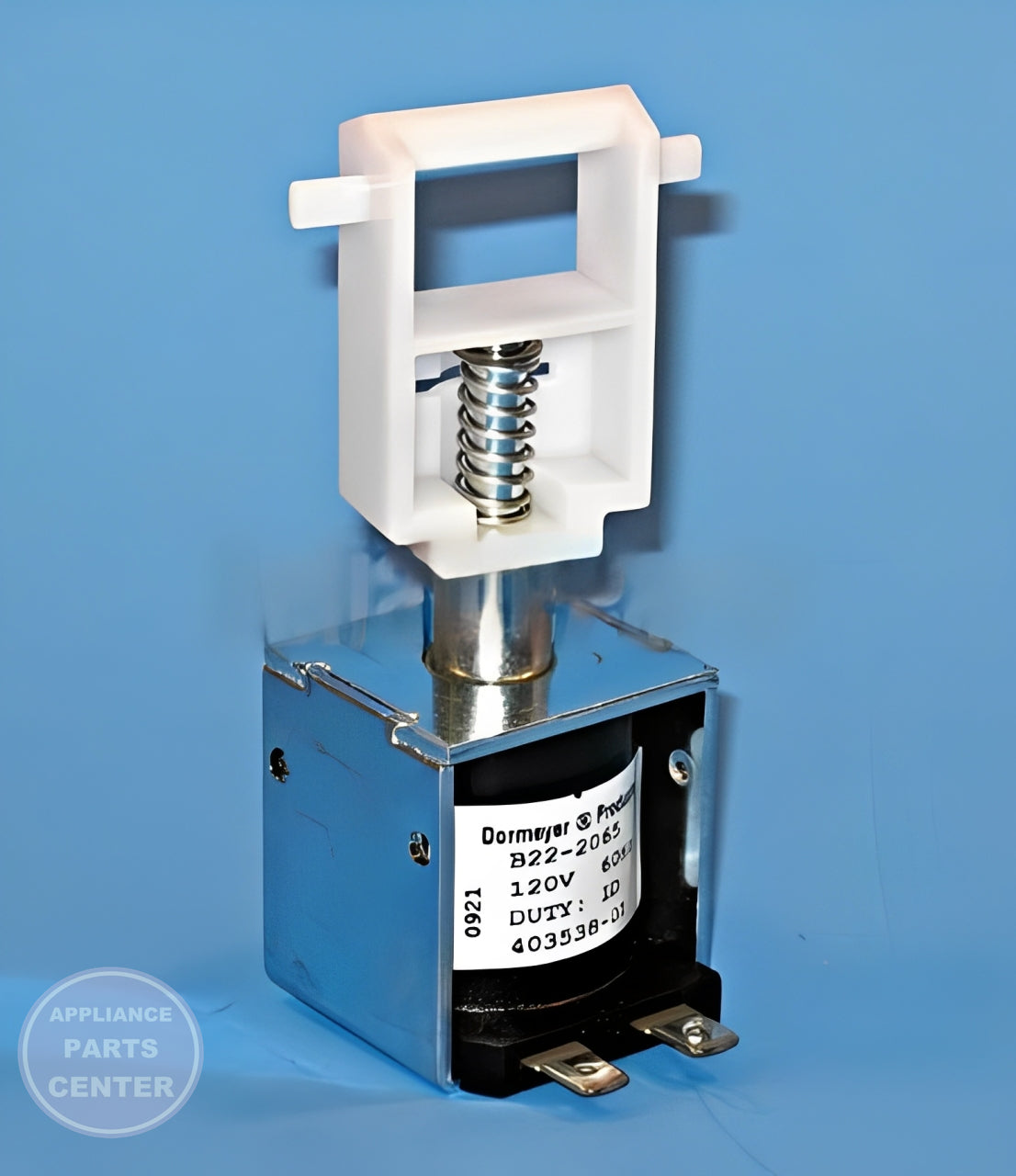 FRIGIDAIRE REFRIGERATOR SOLENOID ASSEMBLY 241675704 - Side view with precise measurements