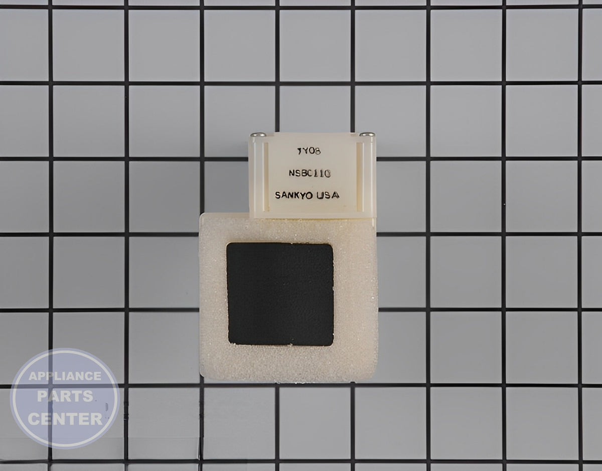 FRIGIDAIRE REFRIGERATOR DAMPER CONTROL ASSEMBLY 241853801 - Side view with precise measurements and specifications
