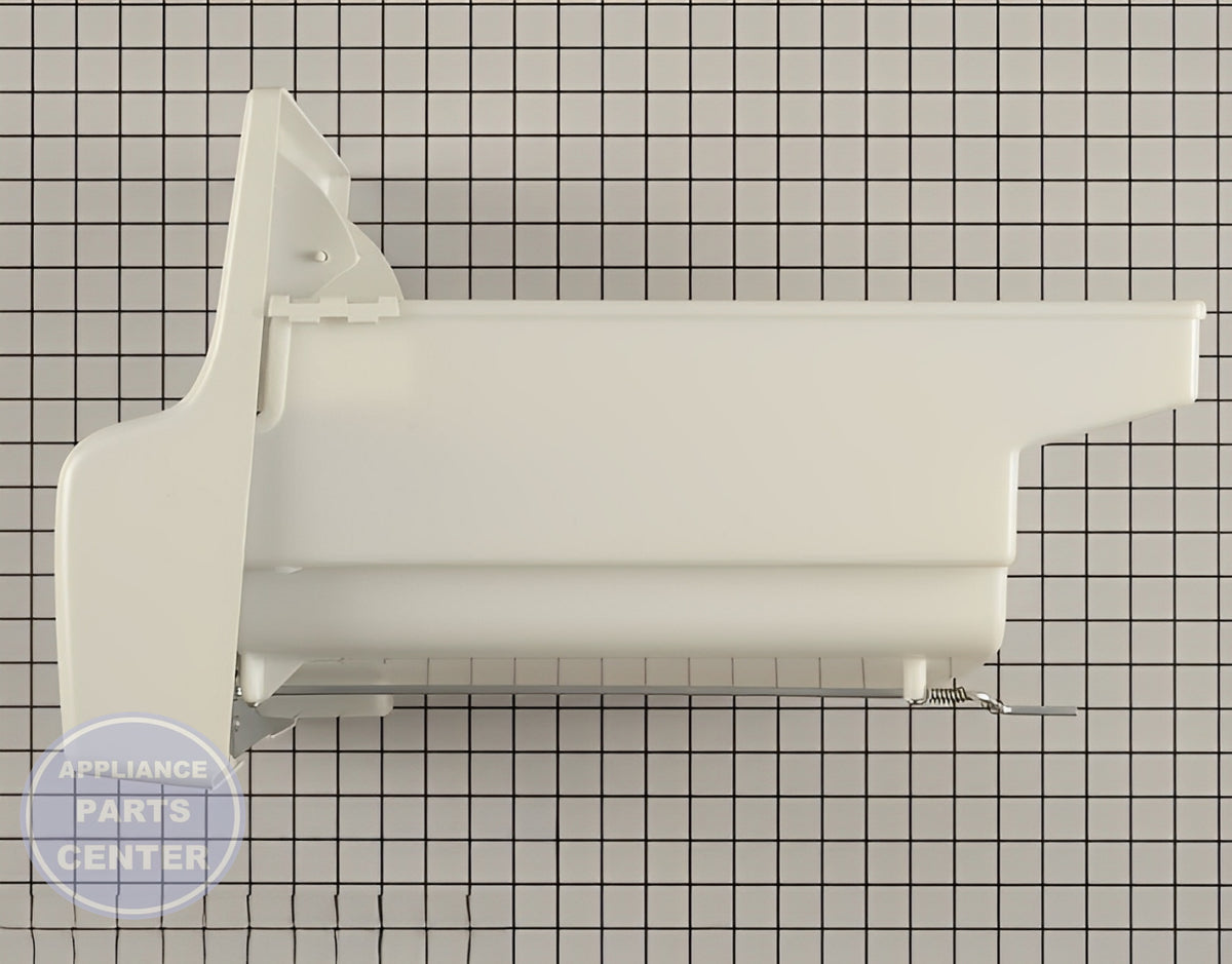 FRIGIDAIRE REFRIGERATOR ICE CONTAINER ASSEMBLY 241860812 - Side view with 5 lbs ice capacity