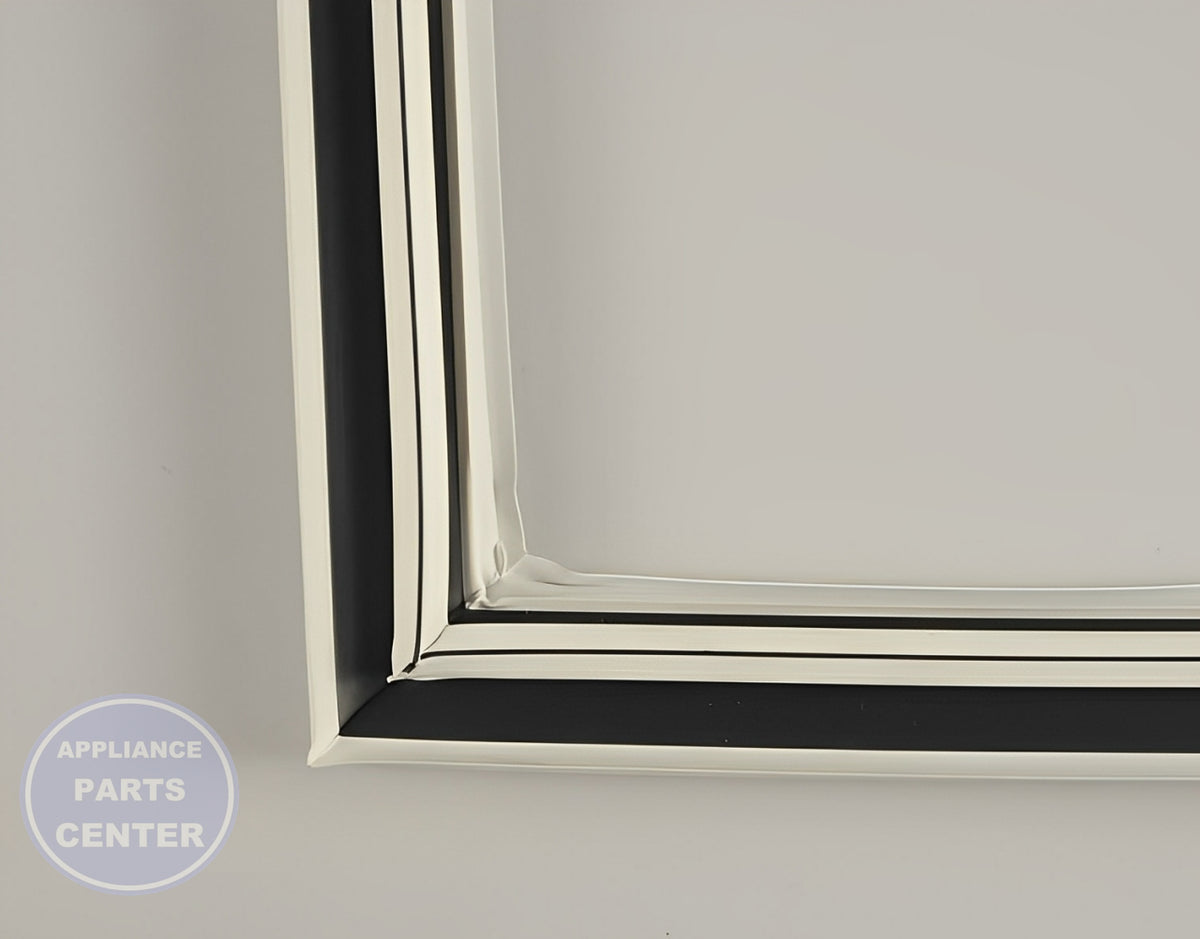 FRIGIDAIRE REFRIGERATOR WHITE MAGNETIC FREEZER DOOR GASKET 241872501 - Detailed view of high-quality material used