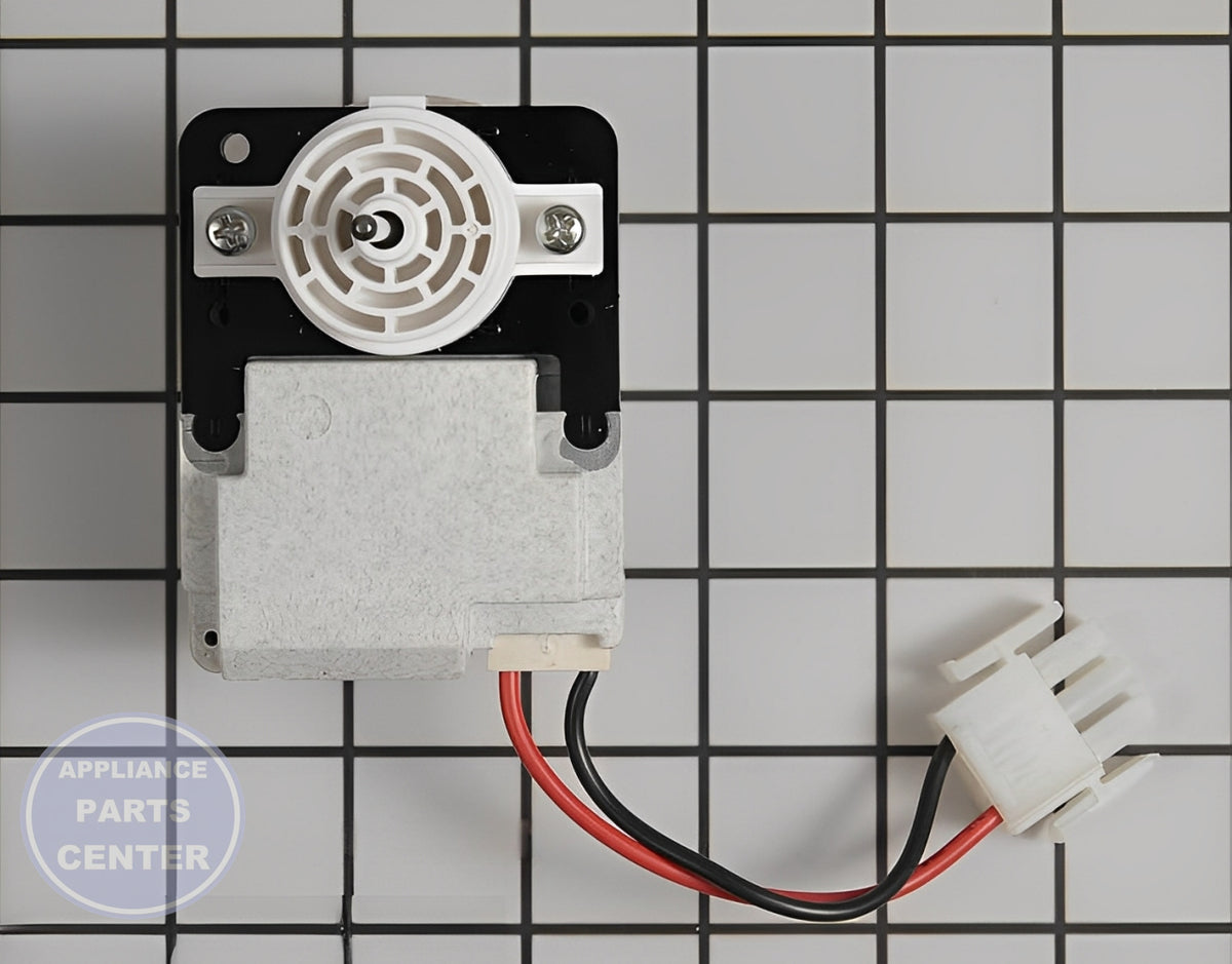 FRIGIDAIRE REFRIGERATOR FAN MOTOR 242077705 - Installation in WCI Refrigerator showing key mounting points