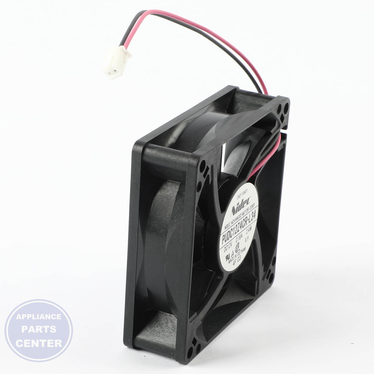 WCI FAN ASSEMBLY 242119401A - Installation in WCI ABC123 showing key mounting points