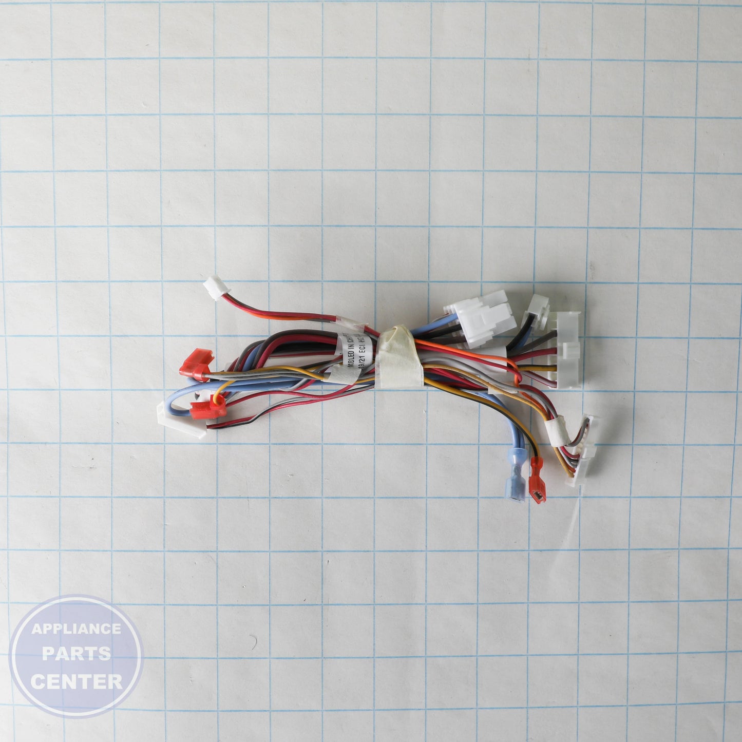 HARNESS ASSEMBLY 242213801 - Side view with precise wire measurements