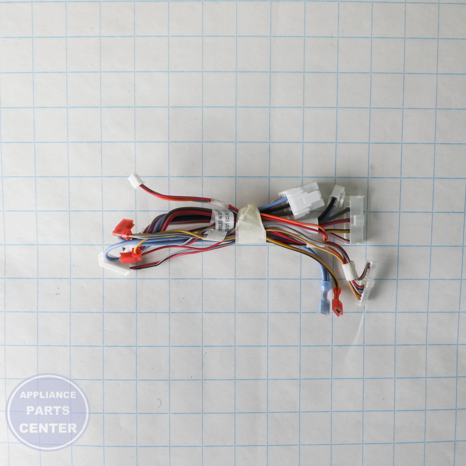 HARNESS ASSEMBLY 242213801 - Side view with precise wire measurements