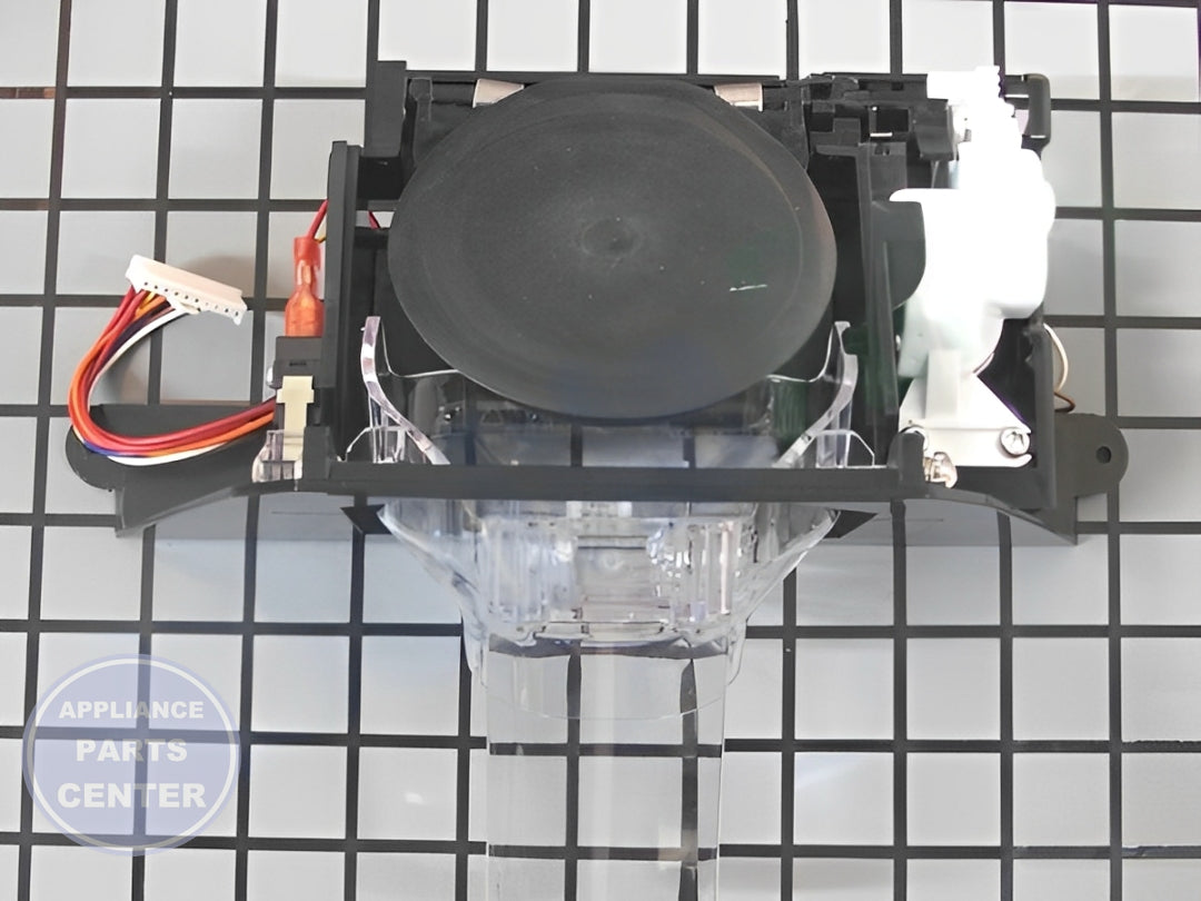 FRIGIDAIRE REFRIGERATOR DISPENSER MODULE WITH PADDLE - Installation in FRIGIDAIRE model showing easy mounting points