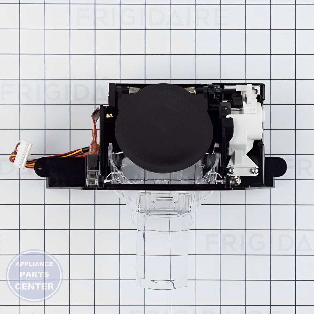 FRIGIDAIRE REFRIGERATOR DISPENSER MODULE WITH PADDLE - Installation in FRIGIDAIRE model showing easy mounting points