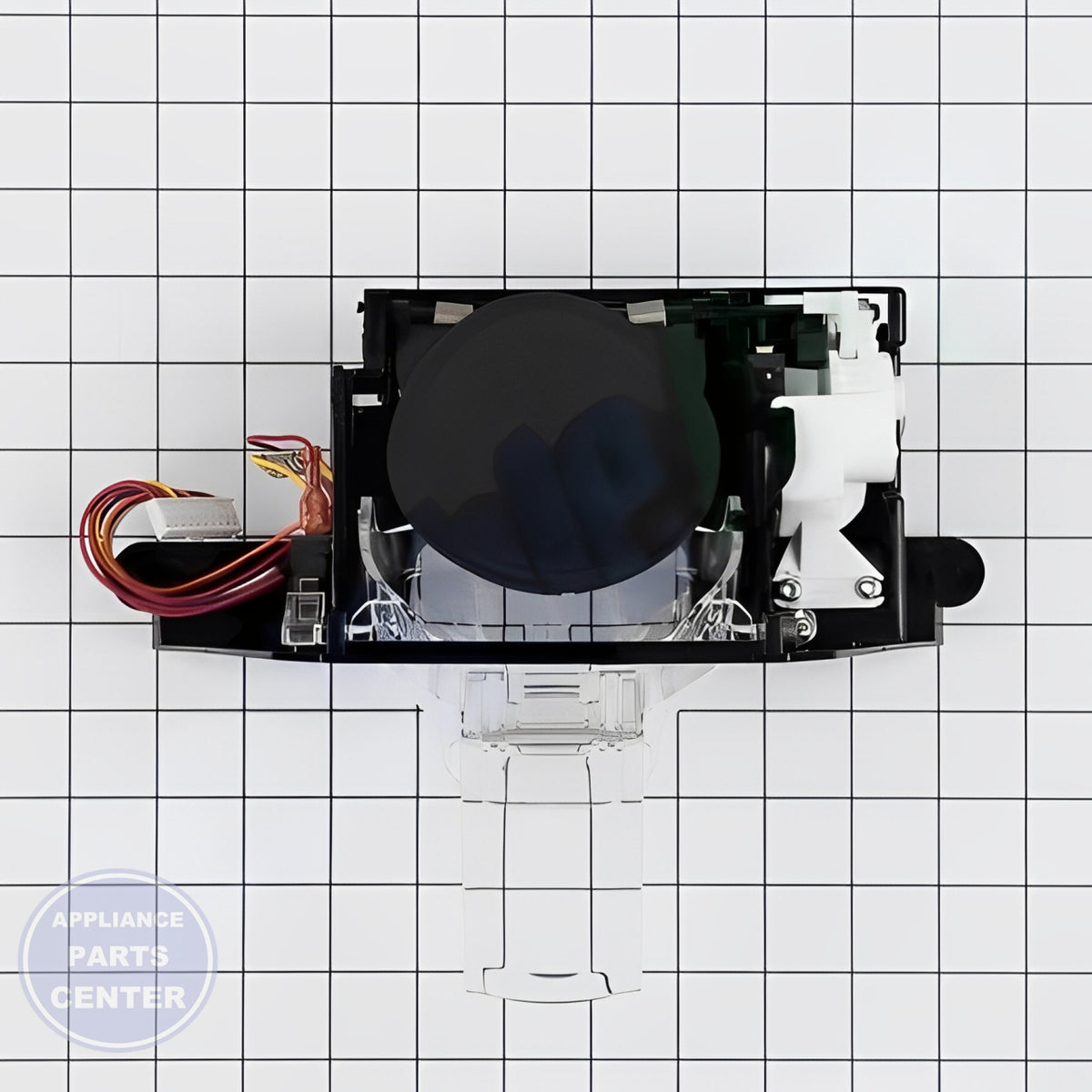 FRIGIDAIRE REFRIGERATOR DISPENSER MODULE 242270102 - Installation in specific model showcasing mounting points