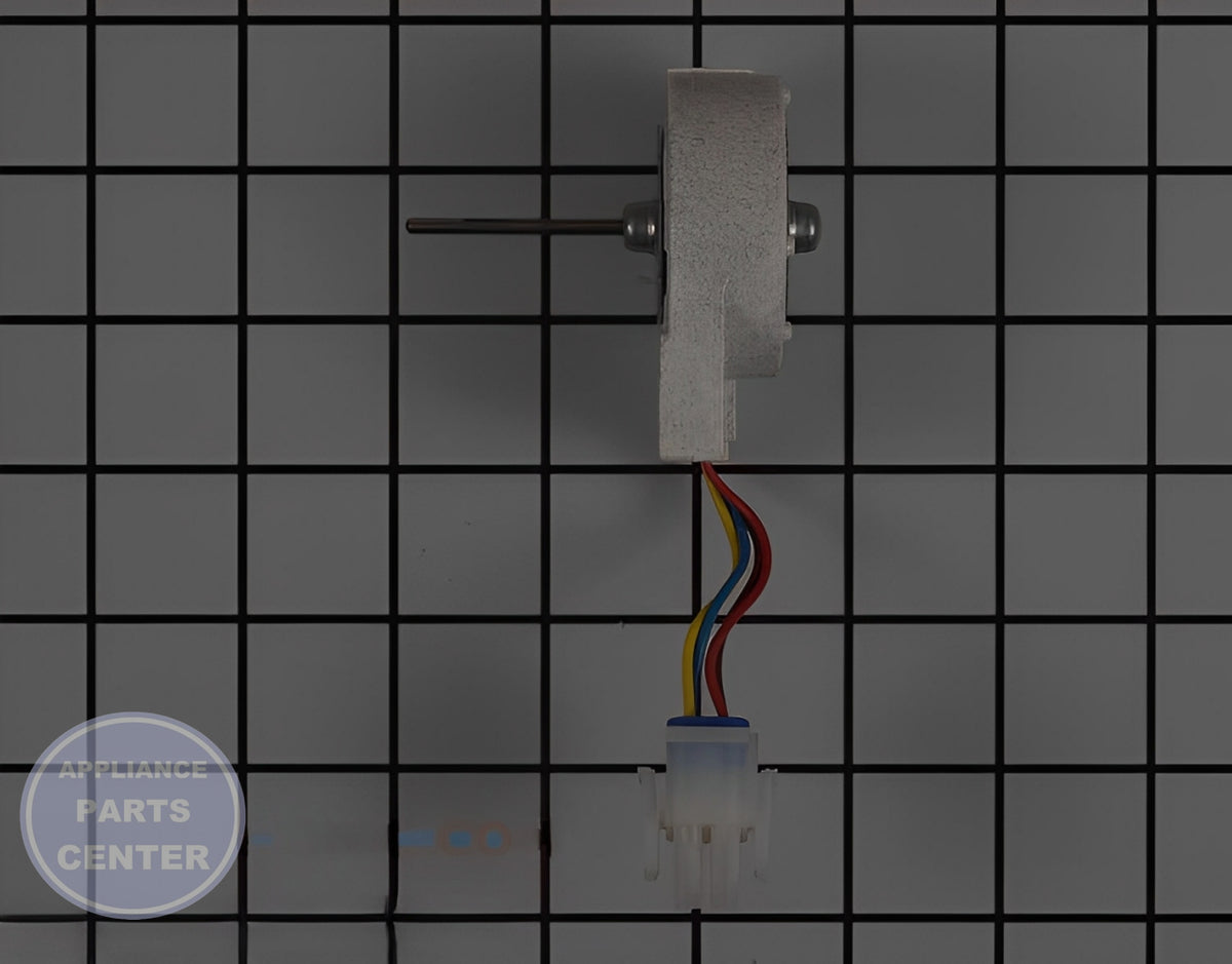 FRIGIDAIRE REFRIGERATOR BLOWER MOTOR 242290001 - Installation in specific model showing key mounting points